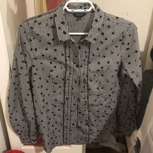 RW & CO Black & white checkard shirt